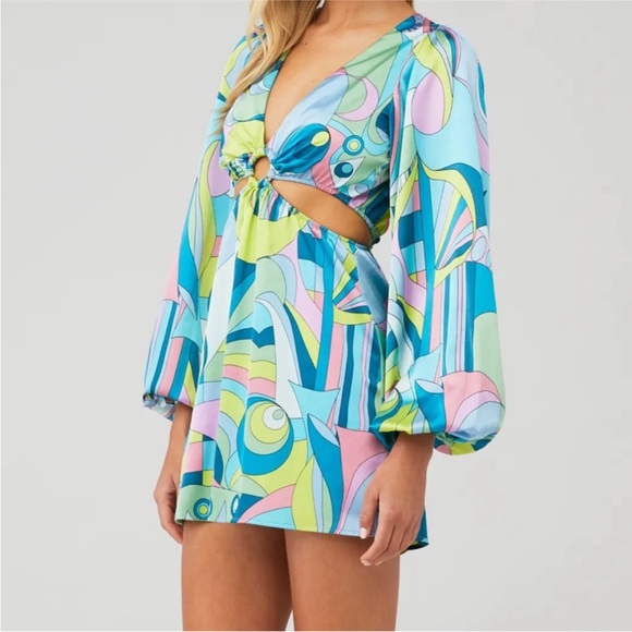 NWT Show Me Your MuMu. Go Out Cut Out Mini Dress - Picture 3 of 3